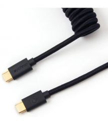 Keychron Кабель Type-A/Type-C Coiled Cable Black