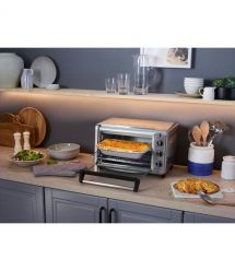 Печь электрическая Russell Hobbs Air Fry Mini Oven, 12.6л, 1500Вт, механич., гриль, конвенция, серая