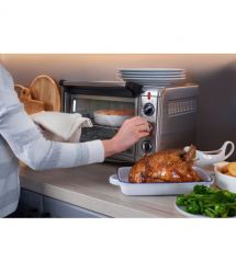 Печь электрическая Russell Hobbs Air Fry Mini Oven, 12.6л, 1500Вт, механич., гриль, конвенция, серая