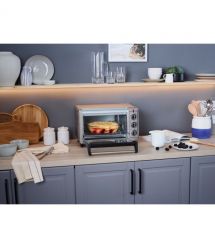 Печь электрическая Russell Hobbs Air Fry Mini Oven, 12.6л, 1500Вт, механич., гриль, конвенция, серая