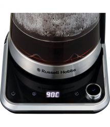 Russell Hobbs Электрочайник Attentiv Kettle, 1.7л, Strix, стекло, база с отсеком для шнура, серый