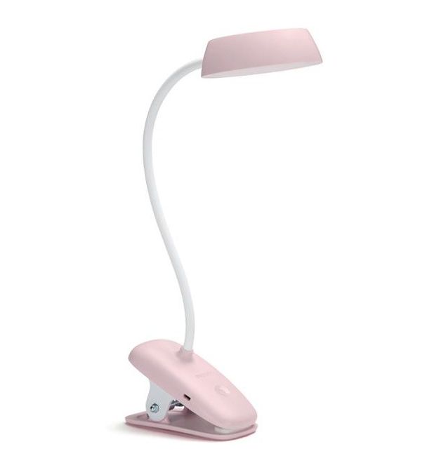 Philips Лампа настольная LED Reading Desk lamp Donutclip, розовый