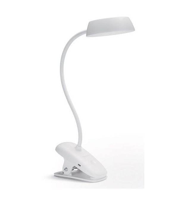 Philips Лампа настольная LED Reading Desk lamp Donutclip, белый