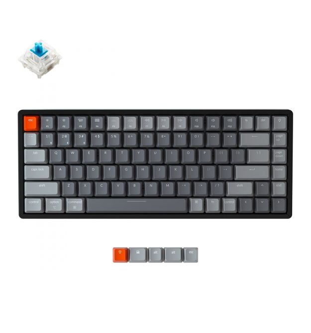 Keychron Клавиатура K2 84 Key Gateron G PRO Blue Hot-Swap RGB WL UA Black