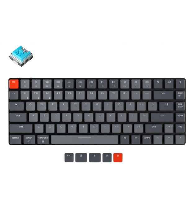 Keychron K3 84 Key Low Profile Hot-Swap Optical White LED Blue