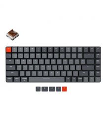 Keychron Клавиатура K3 84 Key Low Profile Hot-Swap Optical White LED Brown