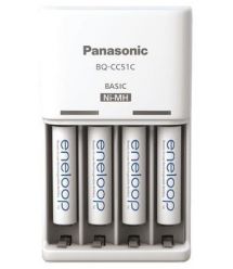 Panasonic Зарядное устройство Basic Charger New + Eneloop 4AAA 800 mAh NI-MH