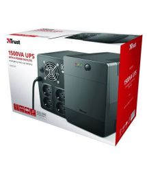 Trust ИБП Paxxon 1500VA UPS with 4 standard wall power outlets BLACK