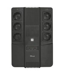 ИБП Trust Maxxon 800VA UPS with 6 standard wall power outlets BLACK