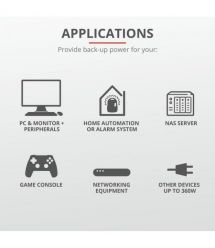 ДБЖ Trust Maxxon 800VA UPS 6 standard wall power outlets BLACK