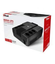 ДБЖ Trust Maxxon 800VA UPS 6 standard wall power outlets BLACK