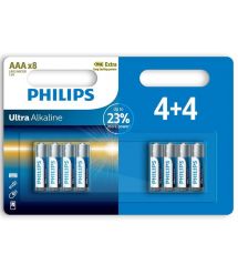 Philips Батарейка Ultra Alkaline щелочная AAA блистер, 8 шт