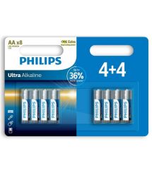 Philips Батарейка Ultra Alkaline щелочная AA блистер, 8 шт