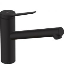 Hansgrohe Смеситель для кухни Zesis M33, дл.излива - 220мм, поворотный, 1 рычаг, KM150, матовый черный