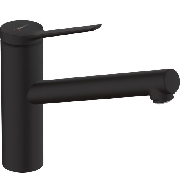 Hansgrohe Смеситель для кухни Zesis M33, дл.излива - 220мм, поворотный, 1 рычаг, KM150, матовый черный