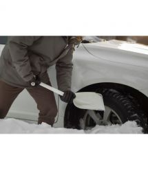 Fiskars Лопата для снега SnowXpert 63см, 520г, нерж сталь/полиамид (автомобильная)