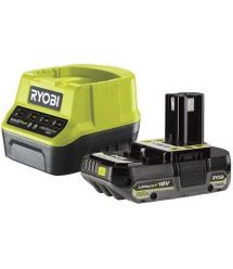 Ryobi Набор аккумулятор + зарядное устройство ONE+ RC18120-120C, 18В, 2Ач