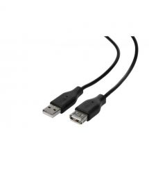 2E Кабель USB 2.0 (AM/AF) 1.8м, Black