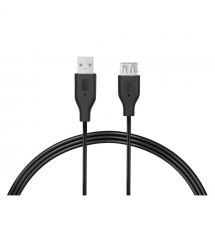 2E Кабель USB 2.0 (AM/AF) 1.8м, Black
