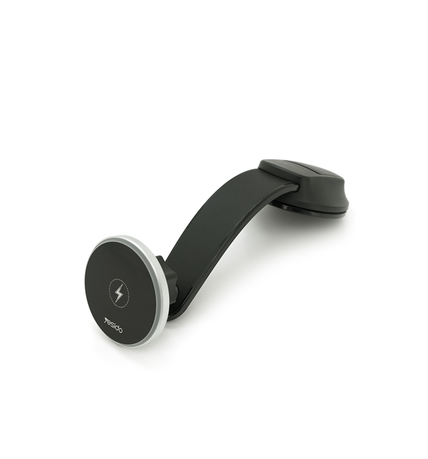 Автотримач Yesido C292+ Wireless Charging 15W, кріплення на торпеду, магніт, Black, Box