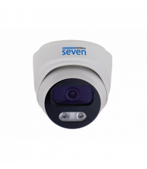 Комплект відеоспостереження на 4 купольні 5 Мп IP-камери SEVEN IP-7215W4P4-5MP