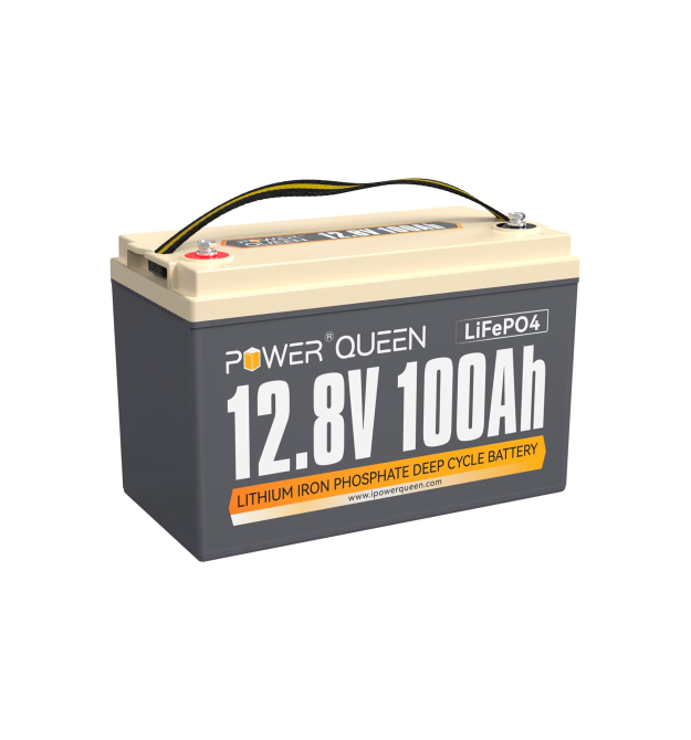 Акумуляторна батарея LiFePO4 Power Queen 12V 100Ah H190, 1280Wh, BMS 100A, 385*177*188мм