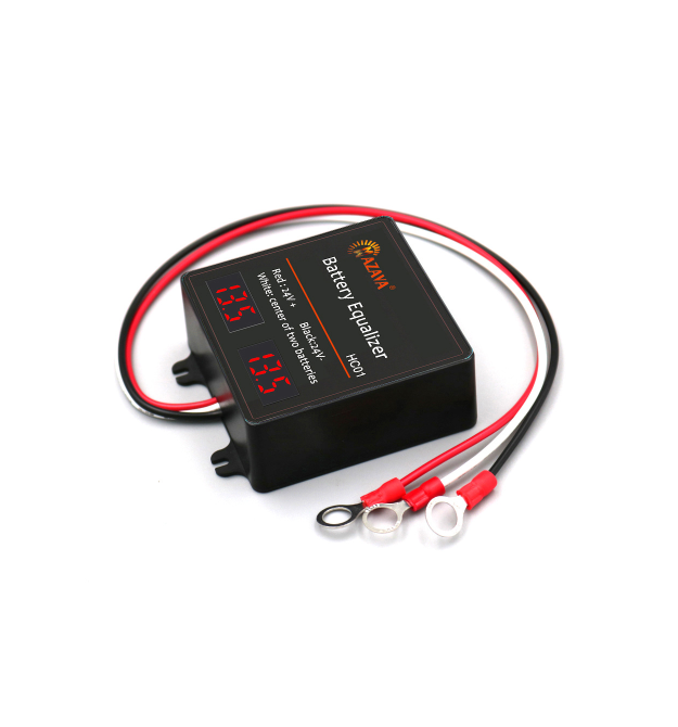 Балансир HС01 для акумуляторних батарей AGM, GEL, Li-ion, LiFePo4, 2x12V, 5A, LED індикація, 70x70x27mm