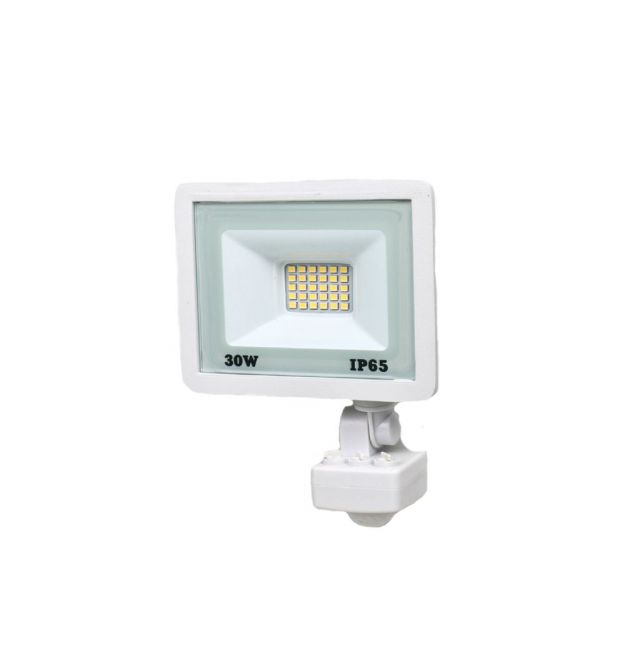 Прожектор светодиодный LIGHTWELL LW-FL-W-30-S 30 W с датчиком движения