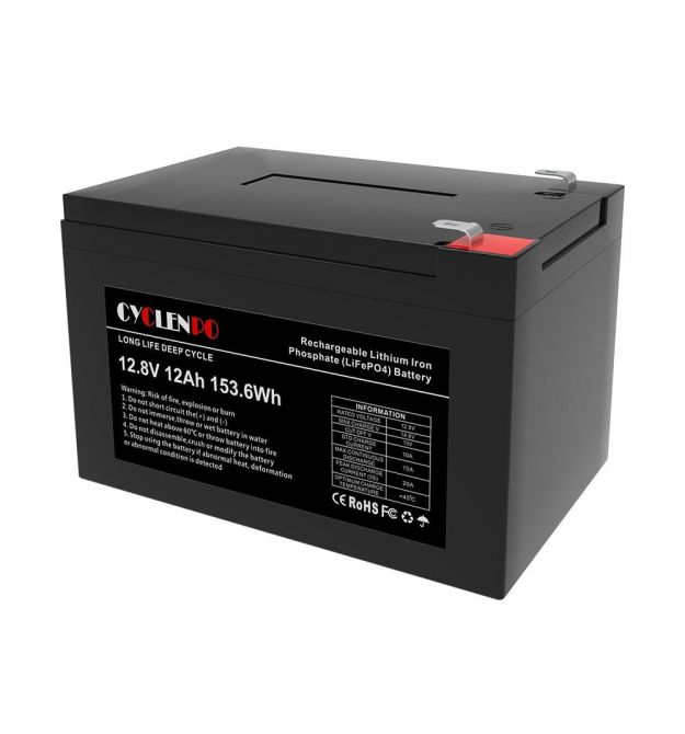 Акумуляторна батарея літій-залізо-фосфатна 12.8В 12Аг Cyclen 12.8V 12AH LiFePo4