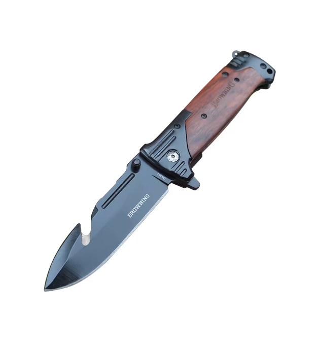 Ніж складний Browning-DA311, ручка сталь + дерево, довжина 232 мм, 310 гр, Box