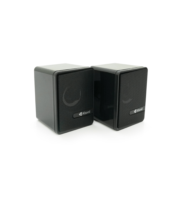 Колонки 2.0 Kisonli L-4040 для ПК та ноутбука, USB + 3.5mm, 2x3W, 20Hz-20KHz, Black