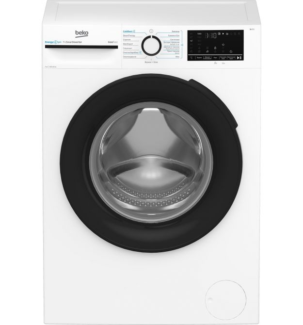 Beko Стиральная машина фронтальная, 7кг, 1200, A+++ (-10%), 50см, дисплей, инвертор, ПАР, белый