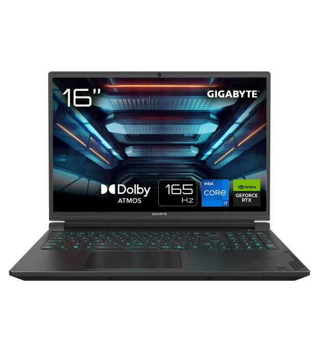 Gigabyte Ноутбук G6X 16.0 FHD+ 165Hz, Intel i7-13650HX, 16GB, F1TB, NVD4060-8, W11, черный