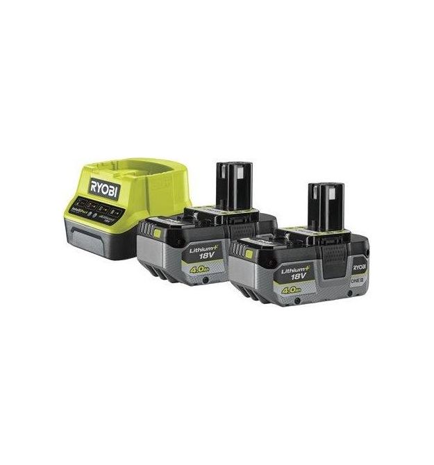 Ryobi Набор аккумулятора и зарядного устройства ONE+ RC18120-240X 18В 2х4А·ч ЗУ 2А