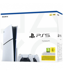 PlayStation Игровая консоль 5 Slim Blu-ray (2 геймпада Dualsense)