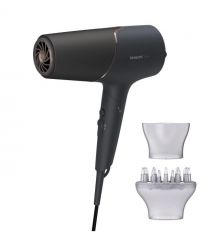 Philips Фен 5000 Series, 2300 Вт, режимов-3, дифузор, иониз-я, хол. обдув, черный