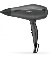 BaByliss Фен Super Light Pro, 2000Вт, режимов-3, HTDC мотор, тонкий концентратор 6 мм, черный