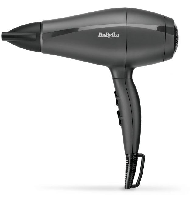 BaByliss Фен Super Light Pro, 2000Вт, режимов-3, HTDC мотор, тонкий концентратор 6 мм, черный