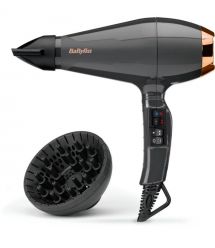 BaByliss Фен Air Pro, 2200Вт, режимов-2, дифузор, иониз-я, хол. обдув, черный