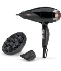 BaByliss Фен Air Power Pro, 2300Вт, режимов-3, дифузор, иониз-я, хол. обдув, керамика, черно-розовый