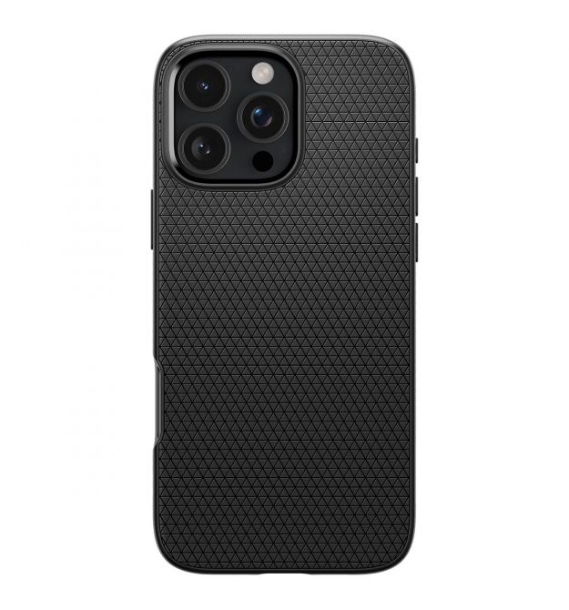 Spigen Чехол для iPhone 16 Pro, Liquid Air, Matte Black