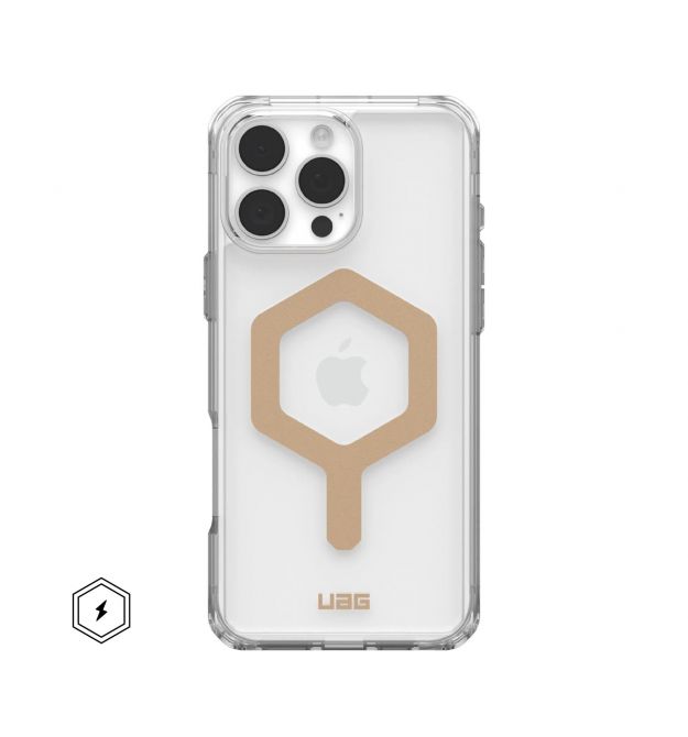 UAG Чехол для iPhone 16 Pro Max, Plyo Magsafe, Ice/Gold