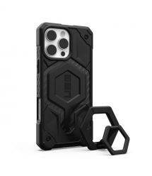 UAG Чехол+магнитное кольцо-держатель для iPhone 16 Pro Max, Monarch Pro Magsafe, Carbon Fiber/Black Stand