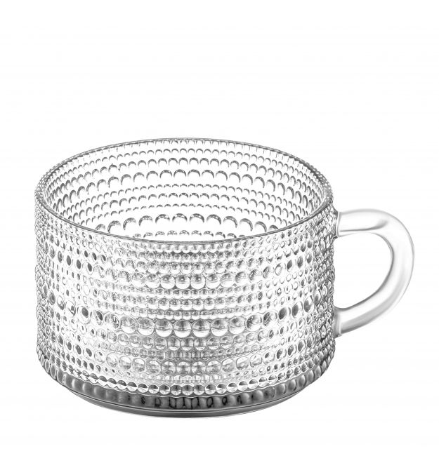 Чашка Ardesto Verbena, 10.5см, скло, прозорий