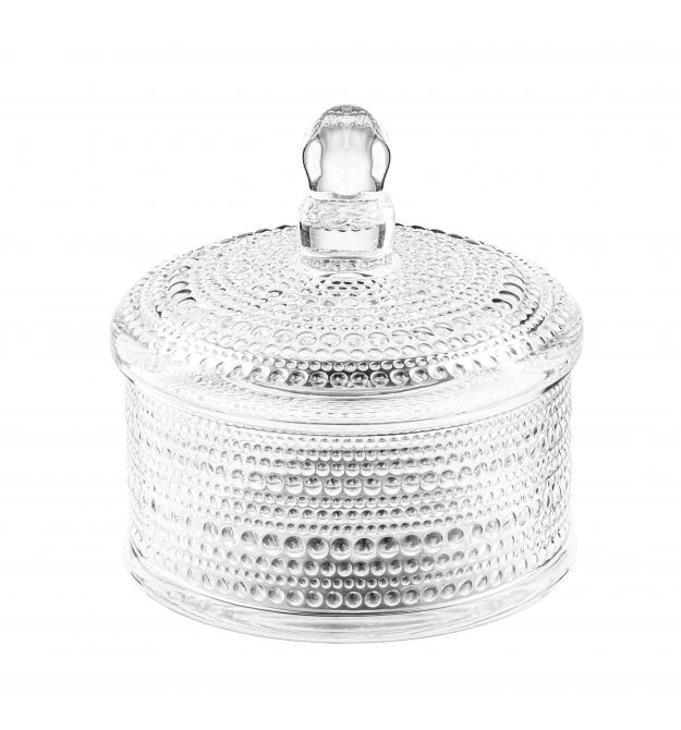 Цукерниця Ardesto Verbena, 12.5см, скло, прозорий