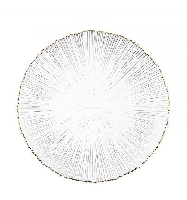 Тарілка Ardesto Mallow, 26.5см, скло, прозорий