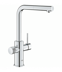 Grohe Комплект смесителя для кухни с выдвижным изливом Blue Pure Minta с фильтром обратного осмоса Ecosoft Standard (MO55030601)