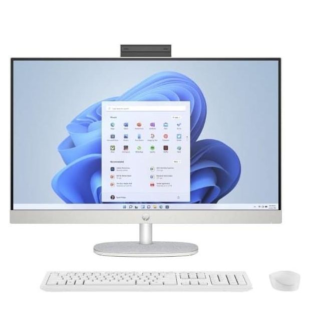 HP ПК Моноблок All-in-One 27" FHD IPS AG, Intel i3-N300, 8GB, F512GB, UMA, WiFi, кл+м, DOS, белый