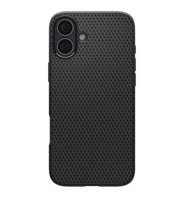 Spigen Чехол для iPhone 16 Plus, Liquid Air, Matte Black