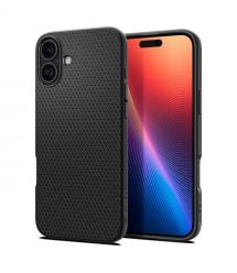 Spigen Чехол для iPhone 16 Plus, Liquid Air, Matte Black